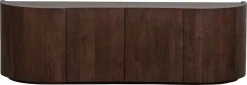 WOOOD Sideboard »Sense Mangoholz organische Wellenform, H 50 x B 160 x T 46 cm« Tragkraft Deckplatte 35 kg, fertig montiert geliefert, Massivholz