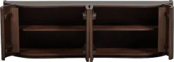 WOOOD Sideboard »Sense Mangoholz organische Wellenform, H 50 x B 160 x T 46 cm« Tragkraft Deckplatte 35 kg, fertig montiert geliefert, Massivholz