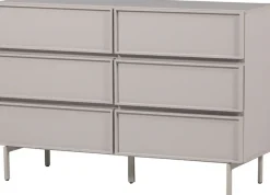 WOOOD Sideboard »Tours mit Melamin-MDF und breiter Ausführung B 120 x T 42 x H 80 cm« Tragkraft Deckplatte 50 kg, schmutzabweisende Oberfläche