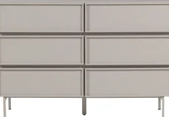 WOOOD Sideboard »Tours mit Melamin-MDF und breiter Ausführung B 120 x T 42 x H 80 cm« Tragkraft Deckplatte 50 kg, schmutzabweisende Oberfläche