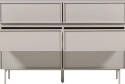 WOOOD Sideboard »Tours mit Melamin-MDF und breiter Ausführung B 120 x T 42 x H 80 cm« Tragkraft Deckplatte 50 kg, schmutzabweisende Oberfläche
