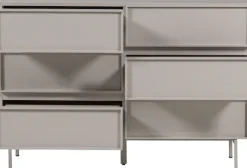 WOOOD Sideboard »Tours mit Melamin-MDF und breiter Ausführung B 120 x T 42 x H 80 cm« Tragkraft Deckplatte 50 kg, schmutzabweisende Oberfläche