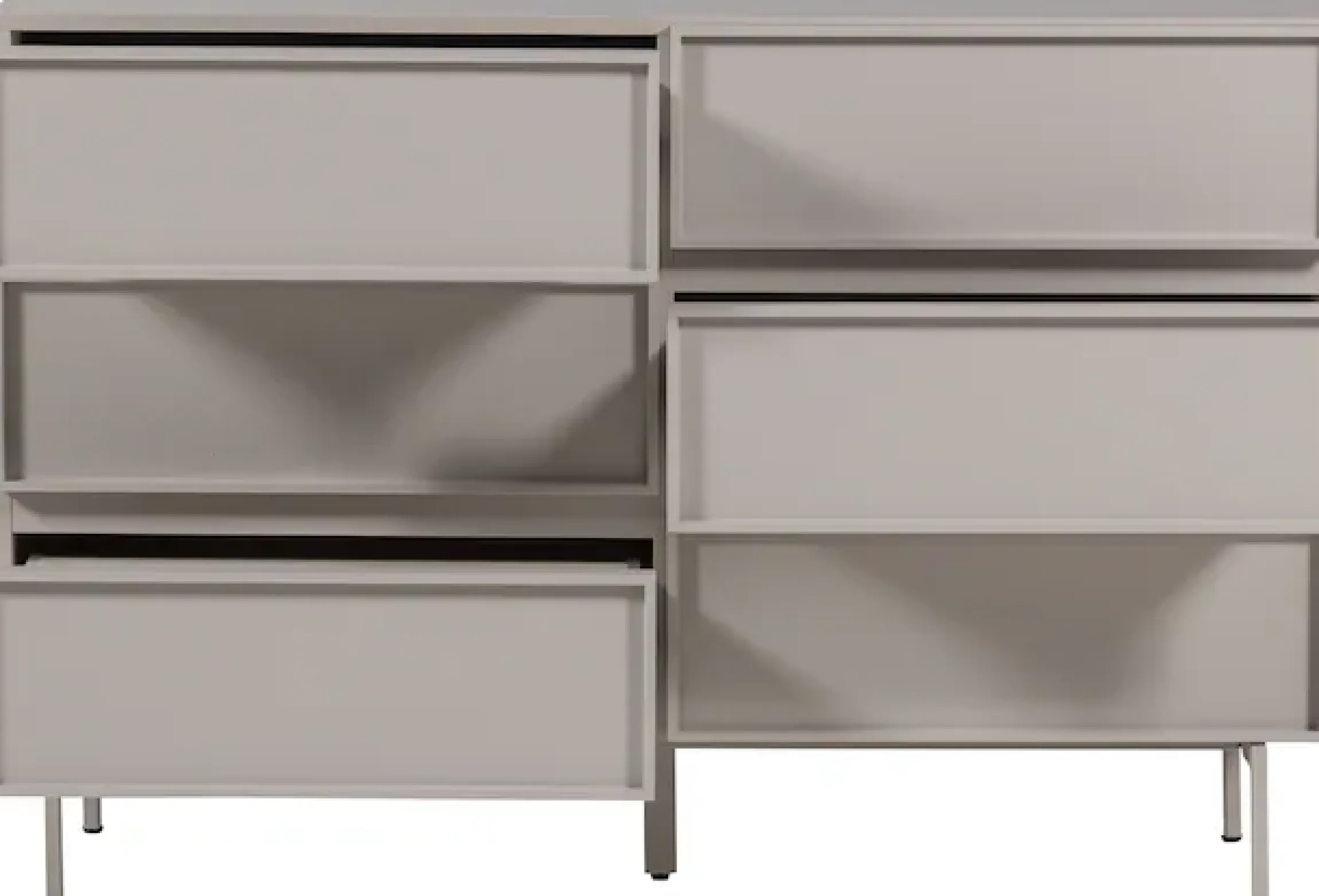 WOOOD Sideboard »Tours mit Melamin-MDF und breiter Ausführung B 120 x T 42 x H 80 cm« Tragkraft Deckplatte 50 kg, schmutzabweisende Oberfläche