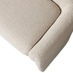 WOOOD Sitzbank »Zone grob gewebter Bezug mit subtiler Rückenlehne 160x52x60 cm« Tragkraft 100 kg, Standfüße 27 cm hoch, Maximale Verschleißfestigkeit