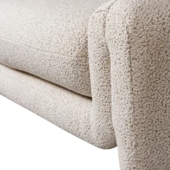 WOOOD Sitzbank »Zone grob gewebter Bezug mit subtiler Rückenlehne 160x52x60 cm« Tragkraft 100 kg, Standfüße 27 cm hoch, Maximale Verschleißfestigkeit