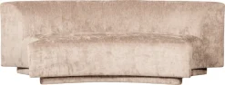 WOOOD 2-Sitzer »Popular Chenille-Bezug organische Form H 72 x B 215 x T 97 cm« Tragkraft 200 kg, Maximale Verschleißfestigkeit, pfleigleicht