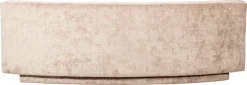 WOOOD 2-Sitzer »Popular Chenille-Bezug organische Form H 72 x B 215 x T 97 cm« Tragkraft 200 kg, Maximale Verschleißfestigkeit, pfleigleicht