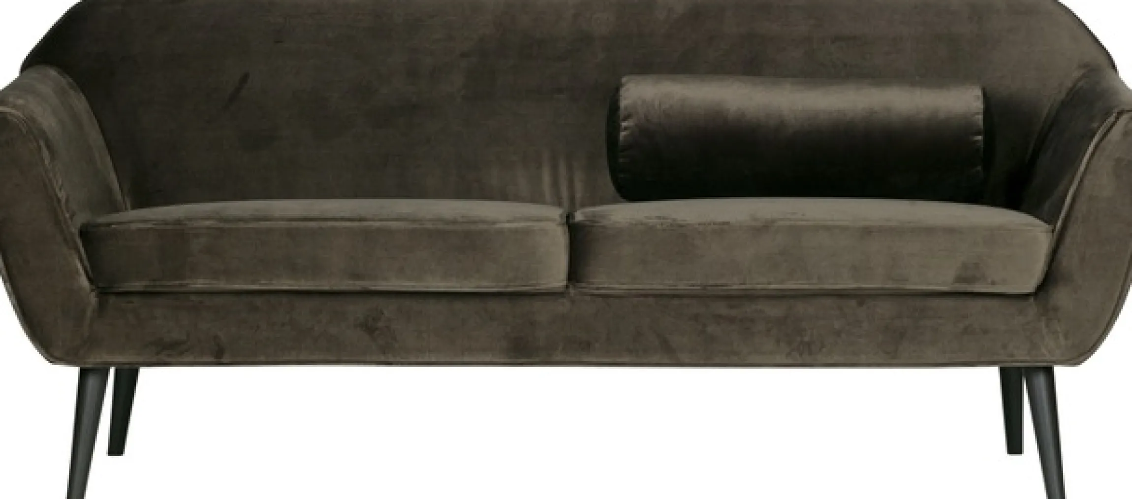 WOOOD 2,5-Sitzer »Rocco Velvet-Bezug mit Buchenholzbeinen, H 75 x B 187 x D 82 cm« Maximale Verschleißfestigkeit, mittlere Sitzhöhe, Pfleiglicht
