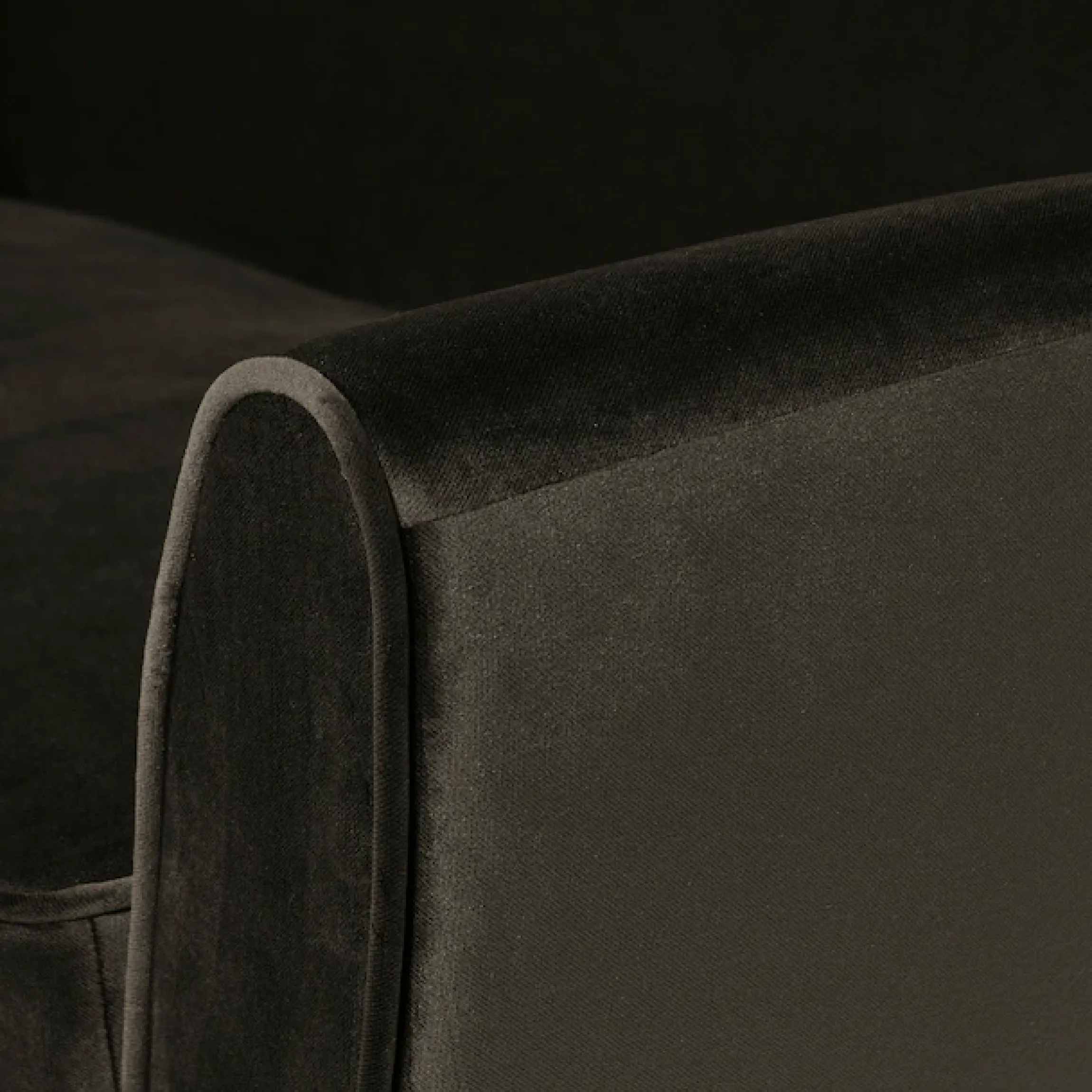 WOOOD 2,5-Sitzer »Rocco Velvet-Bezug mit Buchenholzbeinen, H 75 x B 187 x D 82 cm« Maximale Verschleißfestigkeit, mittlere Sitzhöhe, Pfleiglicht