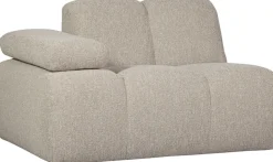 WOOOD Sofaelement »Mojo Bouclé-Bezug mit verstellbarer Armlehne B 124 x D 97 x H 74 cm« Maximale Verschleißfestigkeit, Tragkraft 120 kg, montiert geliefert
