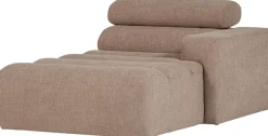 WOOOD Sofaelement »Novi Bezug mit verstellbarer Nackenstütze B 109 x T 173 x H 86 cm« Tragkraft 120 kg, Maximale Verschleißfestigkeit