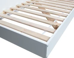 WOOOD Stauraumbett »Connect FSC®-Kiefernholz mit Schiebetür und Stauraum 213x118x60 cm« Einfach zu montierbar, Matratzenmaß 90x200 cm, Pfleiglicht