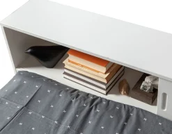WOOOD Stauraumbett »Connect FSC®-Kiefernholz mit Schiebetür und Stauraum 213x118x60 cm« Einfach zu montierbar, Matratzenmaß 90x200 cm, Pfleiglicht