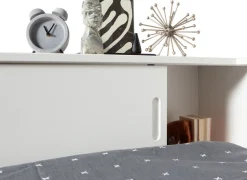 WOOOD Stauraumbett »Connect FSC®-Kiefernholz mit Schiebetür und Stauraum 213x118x60 cm« Einfach zu montierbar, Matratzenmaß 90x200 cm, Pfleiglicht