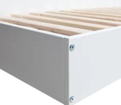 WOOOD Stauraumbett »Connect FSC®-Kiefernholz mit Schiebetür und Stauraum 213x118x60 cm« Einfach zu montierbar, Matratzenmaß 90x200 cm, Pfleiglicht