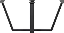 WOOOD Tischbein »Tablo Drenthe Metall mit Pulverbeschichtung B 147 x T 71 x H 73 cm« Tragkraft 150 kg, royales Kreuzgestell, einfach zu montieren