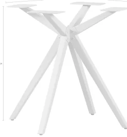 WOOOD Tischbein »Tablo Holland aus Metall mit Pulverbeschichtung Ø 80 x H 72 cm« Kreuzgestell Ø 3,5 cm, Tragkraft 120 kg, einfach zu montieren