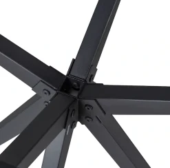 WOOOD Tischbein »Tablo Holland aus Metall mit Pulverbeschichtung Ø 80 x H 72 cm« Kreuzgestell Ø 3,5 cm, Tragkraft 120 kg, einfach zu montieren