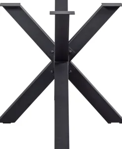 WOOOD Tischbein »Tablo Kreuzform Metall mit Pulverbeschichtung B 159 x T 77 x H 72 cm« Tragkraft 150 kg, kompakte Kreuzform, einfach zu montieren