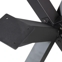 WOOOD Tischbein »Tablo Kreuzform Metall mit Pulverbeschichtung B 159 x T 77 x H 72 cm« Tragkraft 150 kg, kompakte Kreuzform, einfach zu montieren