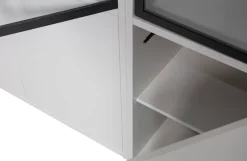 WOOOD Vitrine »Basic« mit vier Türen, Breite 101 cm
