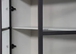 WOOOD Vitrine »Basic« mit vier Türen, Breite 101 cm