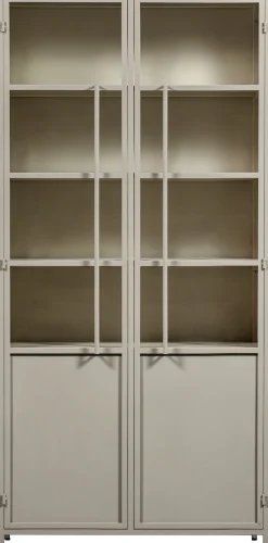 WOOOD Vitrine »EXHIBITSCHRANK METALL B/T/H: 99/44/200 cm« Die Vitrine Exhibit aus mattem Metall bietet 5 robuste Einlegeböden.