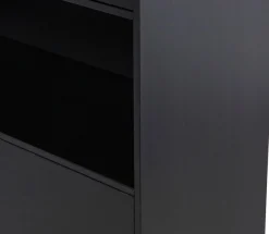 WOOOD Vitrine »Finca FSC®-Kiefernholz mit Druckmechanismus, H 210 x B 40 x T 40 cm« Tragkraft 10 kg pro Boden, schwebende Optik, sichtbare maserung