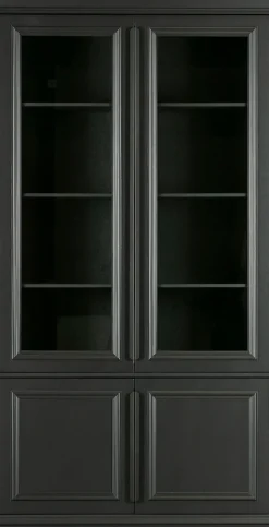WOOOD Vitrine »Organize FSC®-Kiefernholz mit Glastüren, H 215 x B 110 x T 44 cm« Tragkraft 15 kg pro Boden, höhenverstellbare Böden, pfleigleicht