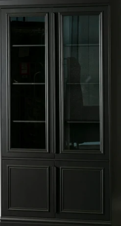 WOOOD Vitrine »Organize FSC®-Kiefernholz mit Glastüren, H 215 x B 110 x T 44 cm« Tragkraft 15 kg pro Boden, höhenverstellbare Böden, pfleigleicht