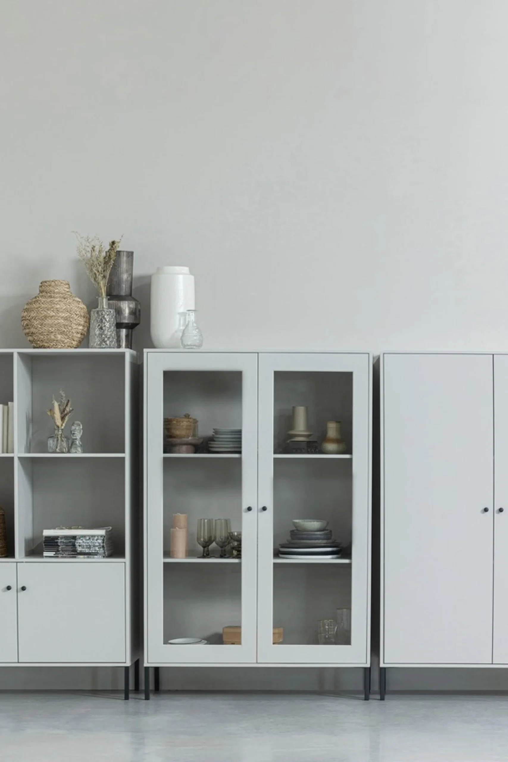 WOOOD Vitrine »Xam FSC®-Kiefernholz geschliffen mit offenen Fächern 100x40x155 cm« Sichtbare Maserung, Tragkraft 15 kg pro Boden, einfach zu montieren