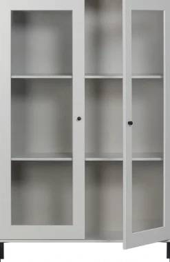 WOOOD Vitrine »Xam FSC®-Kiefernholz geschliffen mit offenen Fächern 100x40x155 cm« Sichtbare Maserung, Tragkraft 15 kg pro Boden, einfach zu montieren