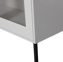 WOOOD Vitrine »Xam FSC®-Kiefernholz geschliffen mit offenen Fächern 100x40x155 cm« Sichtbare Maserung, Tragkraft 15 kg pro Boden, einfach zu montieren
