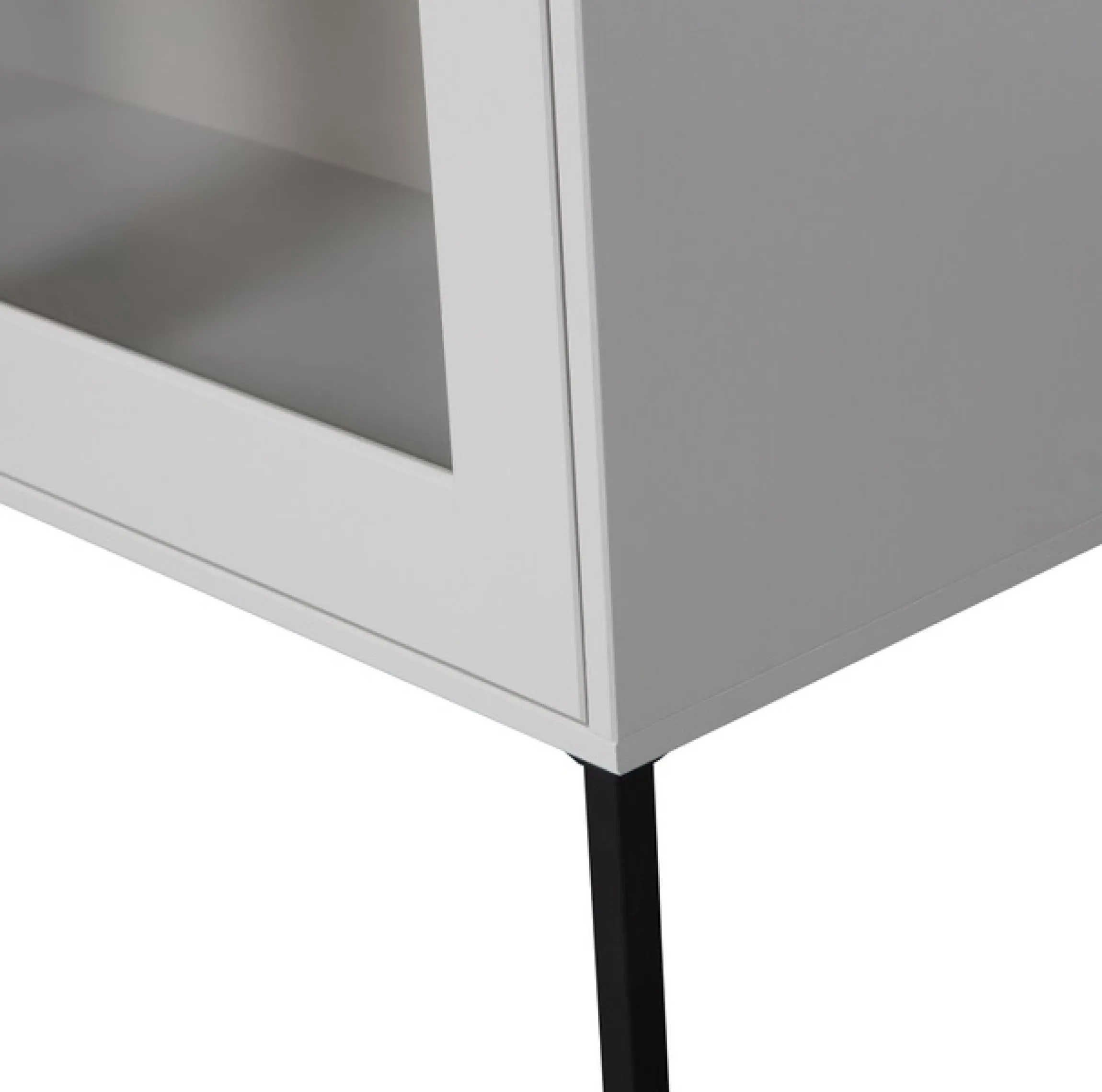 WOOOD Vitrine »Xam FSC®-Kiefernholz geschliffen mit offenen Fächern 100x40x155 cm« Sichtbare Maserung, Tragkraft 15 kg pro Boden, einfach zu montieren