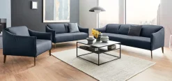 W.SCHILLIG Cocktailsessel »sally Designsessel, zeitlos und bequem, tolle Verarbeitungsdetails« mit Metall-Winkelfüßen in Bronze pulverbeschichtet