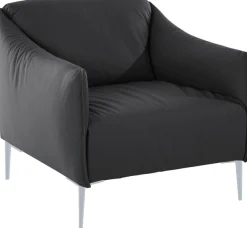 W.SCHILLIG Cocktailsessel »sally Designsessel, zeitlos und bequem, tolle Verarbeitungsdetails« mit Metallfüßen in Silber matt