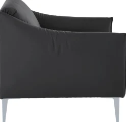 W.SCHILLIG Cocktailsessel »sally Designsessel, zeitlos und bequem, tolle Verarbeitungsdetails« mit Metallfüßen in Silber matt