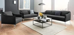 W.SCHILLIG Cocktailsessel »sally Designsessel, zeitlos und bequem, tolle Verarbeitungsdetails« mit Metallfüßen in Silber matt