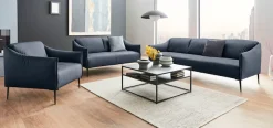 W.SCHILLIG Cocktailsessel »sally Design-Sessel, zeitlos und bequem, tolle Verarbeitungsdetails« mit Metallfüßen in Schwarz pulverbeschichtet