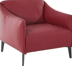 W.SCHILLIG Cocktailsessel »sally Designsessel, zeitlos und bequem, tolle Verarbeitungsdetails« mit Metall-Winkelfüßen in Schwarz pulverbeschichtet