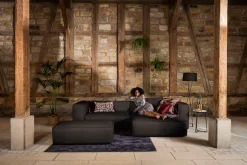 W.SCHILLIG Ecksofa »around-the-block, modern und elegant, bequem, L-Form« mit eleganter Biese, mit Federkern