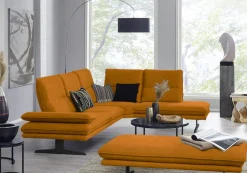 W.SCHILLIG Ecksofa »broadway, Designsofa, toller Sitzkomfort, zeitlos, elegant, L-Form« Sitztiefenverstellung, Kopfteil- & Seitenteilverstellung, Breite 284cm