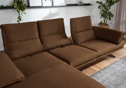 W.SCHILLIG Ecksofa »broadway, Designsofa mit tollem Sitzkomfort, L-Form« Sitztiefenverstellung, Kopfteil- & Seitenteilverstellung, Breite 291cm