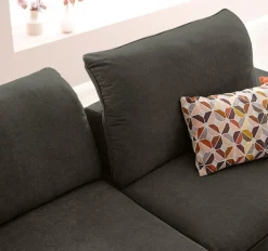 W.SCHILLIG Ecksofa »enjoy&MORE, Designsofa, elegant und bequem, L-Form« Sitztiefenverstellung, Füße schwarz pulverbeschichtet, Breite 294 cm