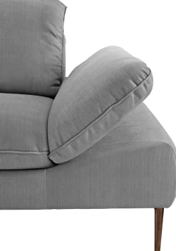 W.SCHILLIG Ecksofa »enjoy&MORE, Designsofa, bequem, elegant und zeitlos, L-Form« Sitztiefenverstellung, Füße bronze pulverbeschichtet, Breite 340 cm