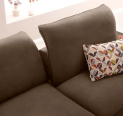 W.SCHILLIG Ecksofa »enjoy&MORE, Designsofa, elegant und bequem, L-Form« mit Sitztiefenverstellung, Füße Chrom glänzend, Breite 294 cm