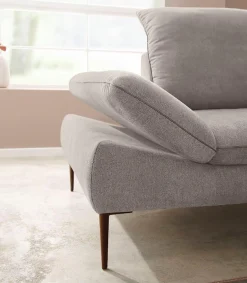 W.SCHILLIG Ecksofa »enjoy&MORE, Designsofa, elegant und bequem, L-Form« Sitztiefenverstellung, Füße bronze pulverbeschichtet, Breite 294 cm