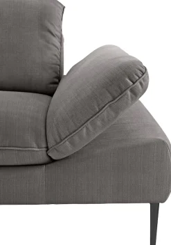 W.SCHILLIG Ecksofa »enjoy&MORE, Designsofa, bequem, zeitlos und elegant, L-Form« Sitztiefenverstellung, Füße schwarz pulverbeschichtet, Breite 340 cm