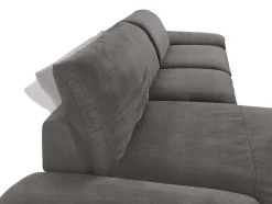 W.SCHILLIG Ecksofa »enjoy&MORE, Designsofa, bequem, zeitlos und elegant, L-Form« Sitztiefenverstellung, Füße schwarz pulverbeschichtet, Breite 340 cm