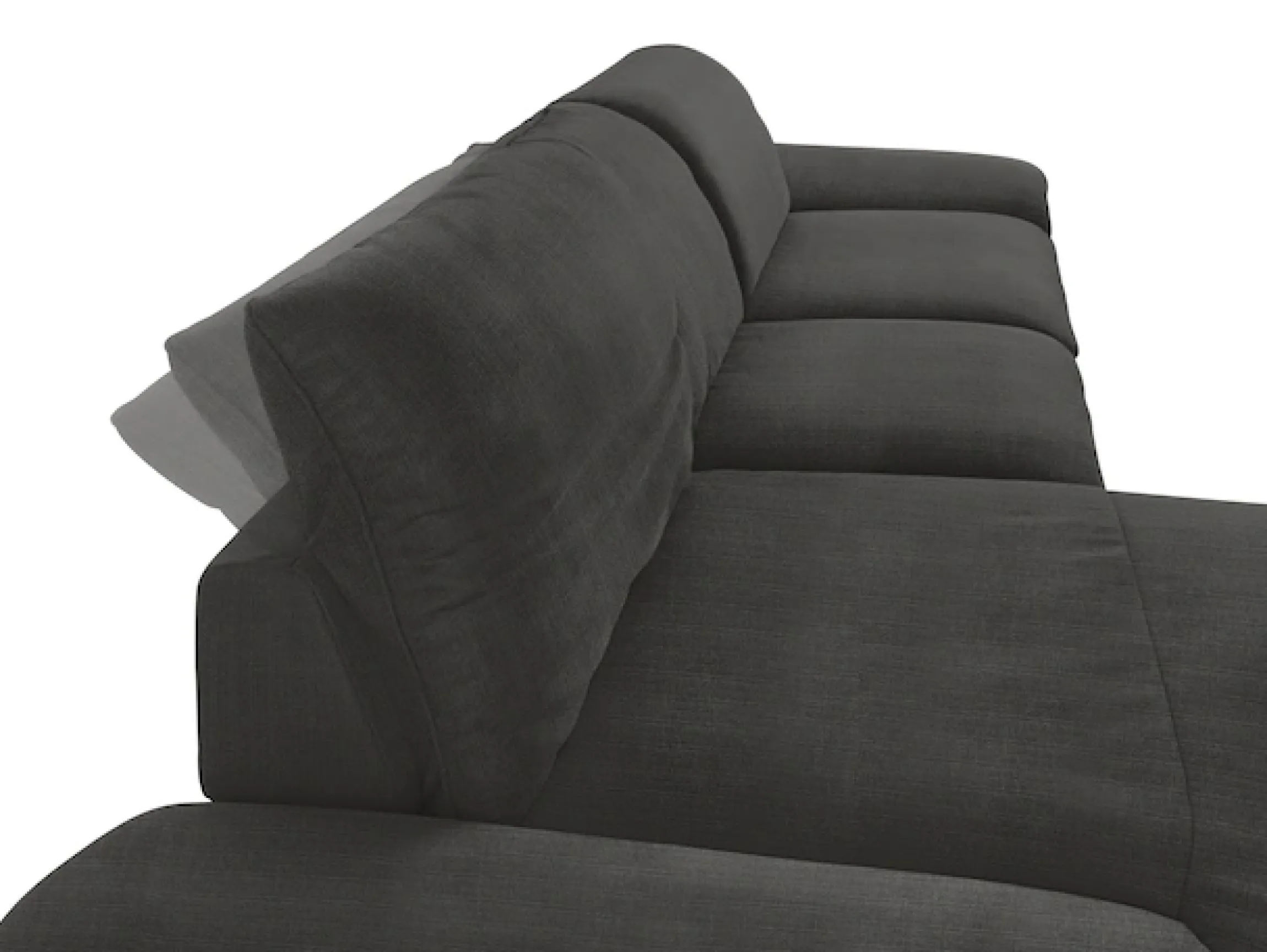 W.SCHILLIG Ecksofa »enjoy&MORE, Designsofa, bequem, zeitlos und elegant, L-Form« mit Sitztiefenverstellung, Füße silber matt, Breite 340 cm